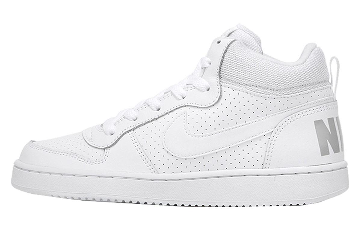 

Кеды унисекс Nike Court Borough Mid GS белые 37.5 EU, Белый, Court Borough Mid GS