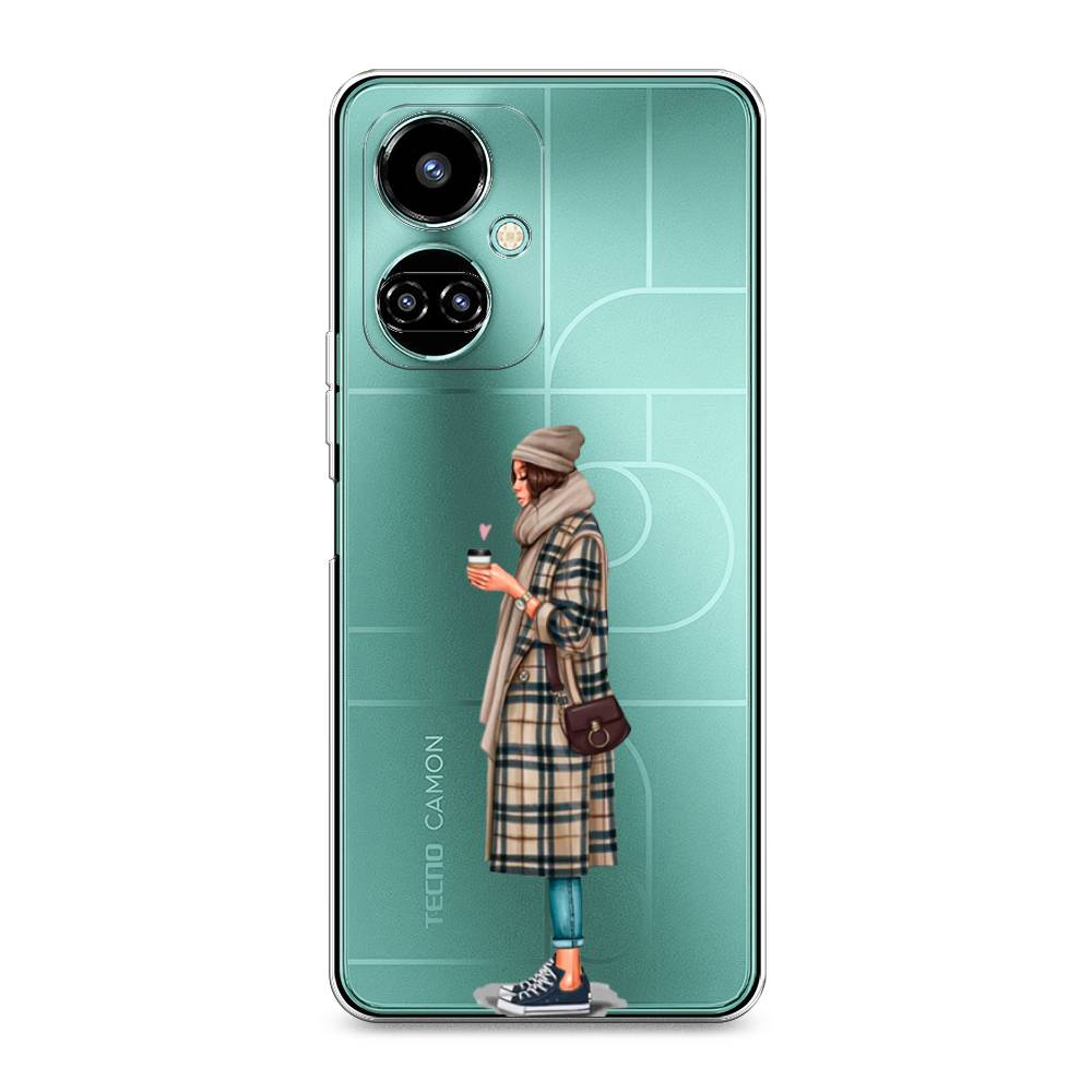 

Чехол для Tecno Camon 19/19 Pro 4G "Утренний кофе", Коричневый;бежевый, 301650-6