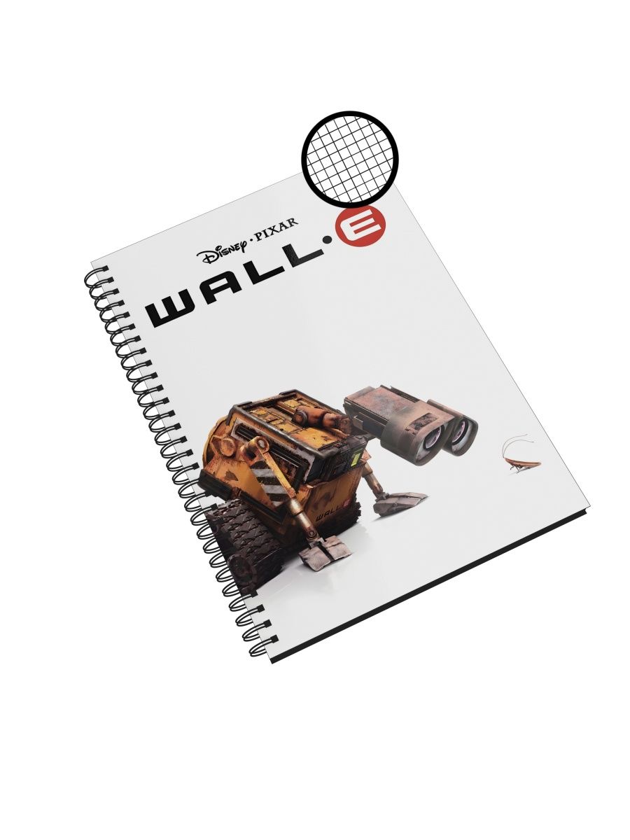 

Блокнот Каждому Своё "WALL-E/Валли/Мультфильм" NP-MUVL1-A4/2 A4 48л в клетку, NP-MUVL1-A4/2