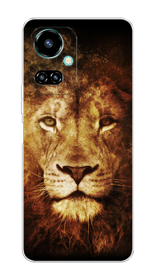 

Чехол на Tecno Camon 19/19 Pro 4G "Лев", Черный;коричневый;желтый, 301650-6