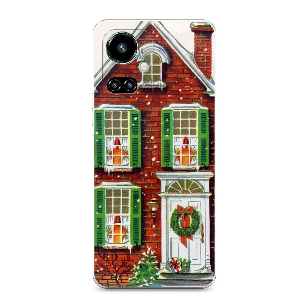 

Чехол для Tecno Camon 19/19 Pro 4G "Рождественский дом", Зеленый;красный;белый, 301650-5