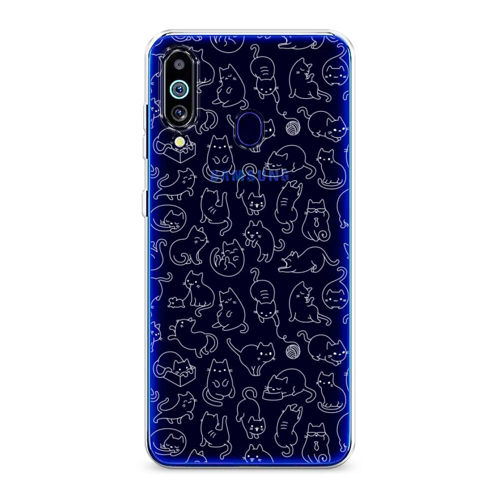 

Чехол Awog на Samsung Galaxy M40/A60 "Шкодливые котики", Разноцветный, 28750-2