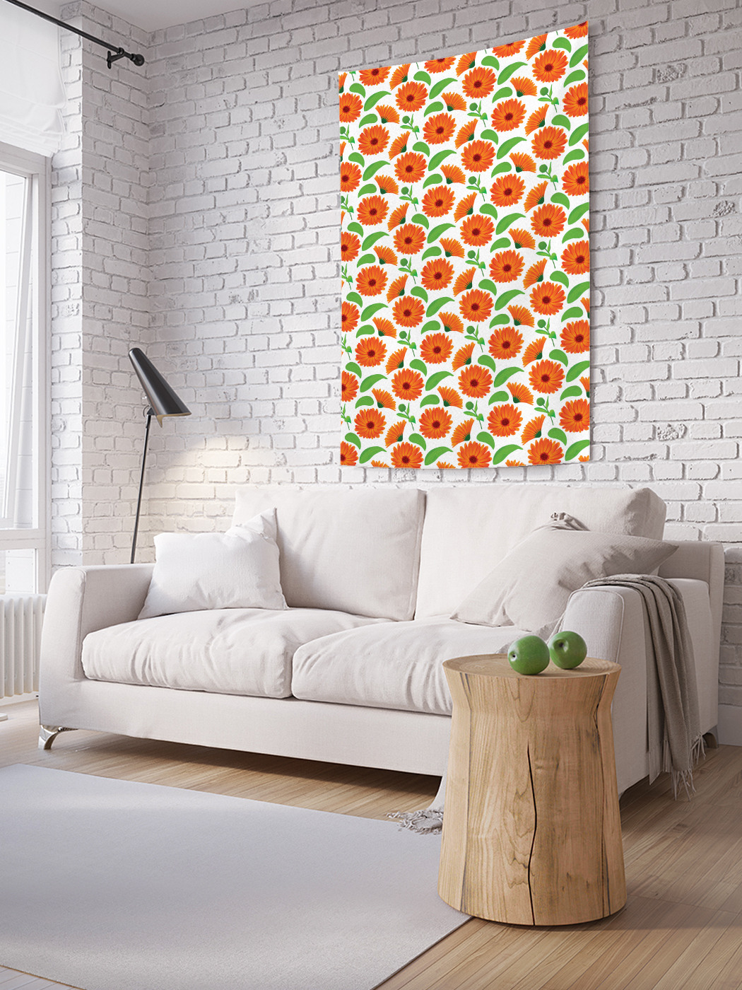

Вертикальное фотопанно на стену JoyArty Поляна календул 150x200 см, Поляна календул