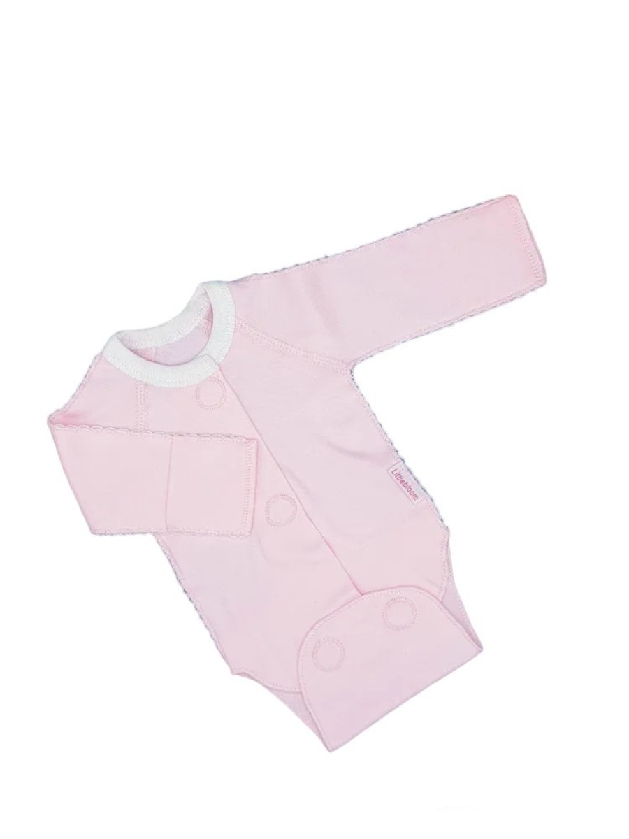 Боди LITTLE BLOOM Розовый на липучке, 62см
