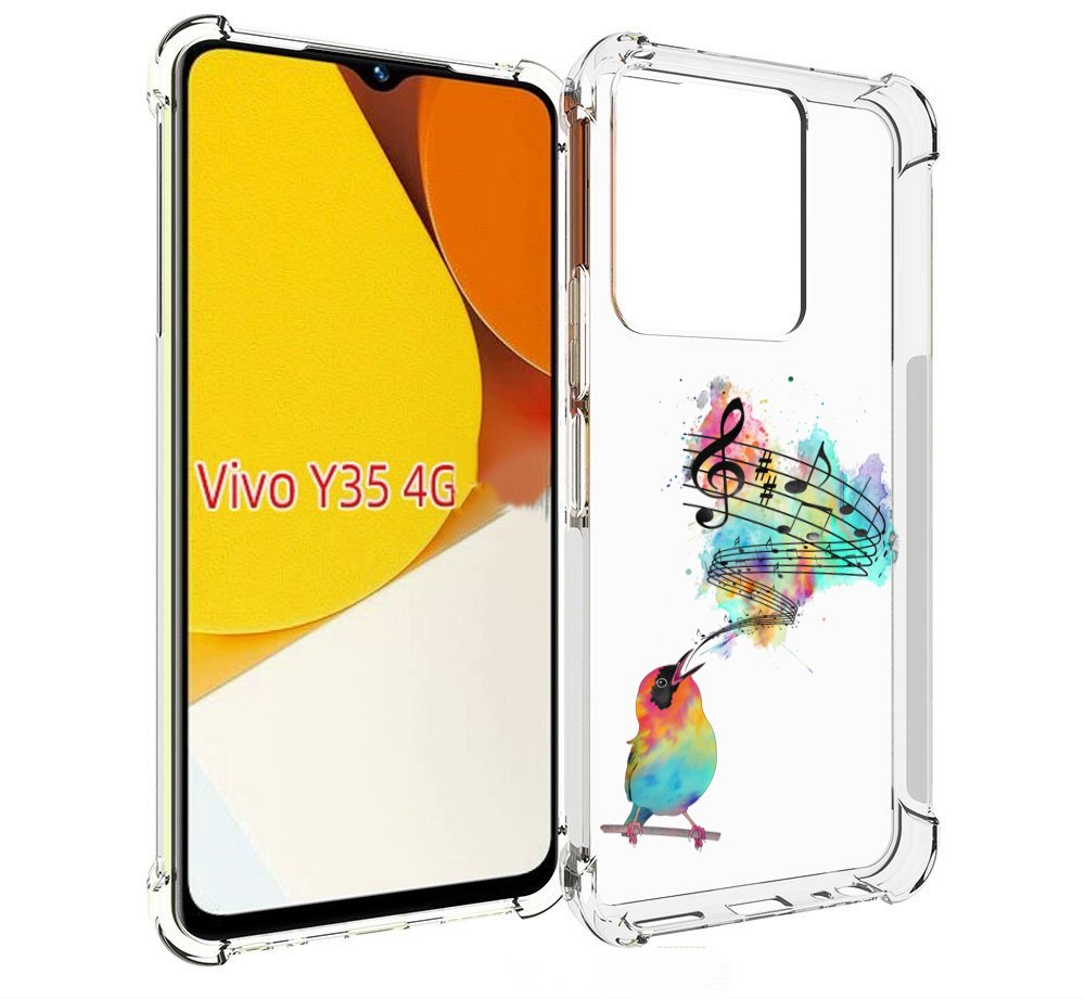 

Чехол MyPads певчая птичка для Vivo Y35 4G 2022 / Vivo Y22, Прозрачный, Tocco