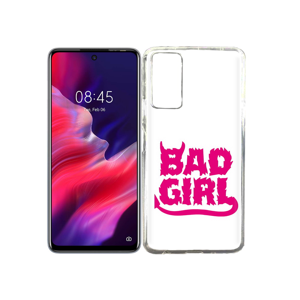 

Чехол MyPads Tocco для Tecno Pova 2 плохая девочка, Прозрачный, Tocco