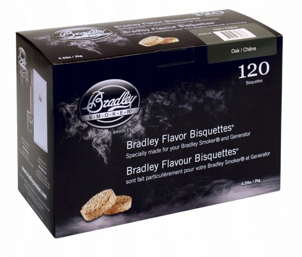 

Брикеты древесные BRADLEY для копчения Ольха/Alder 120шт.
