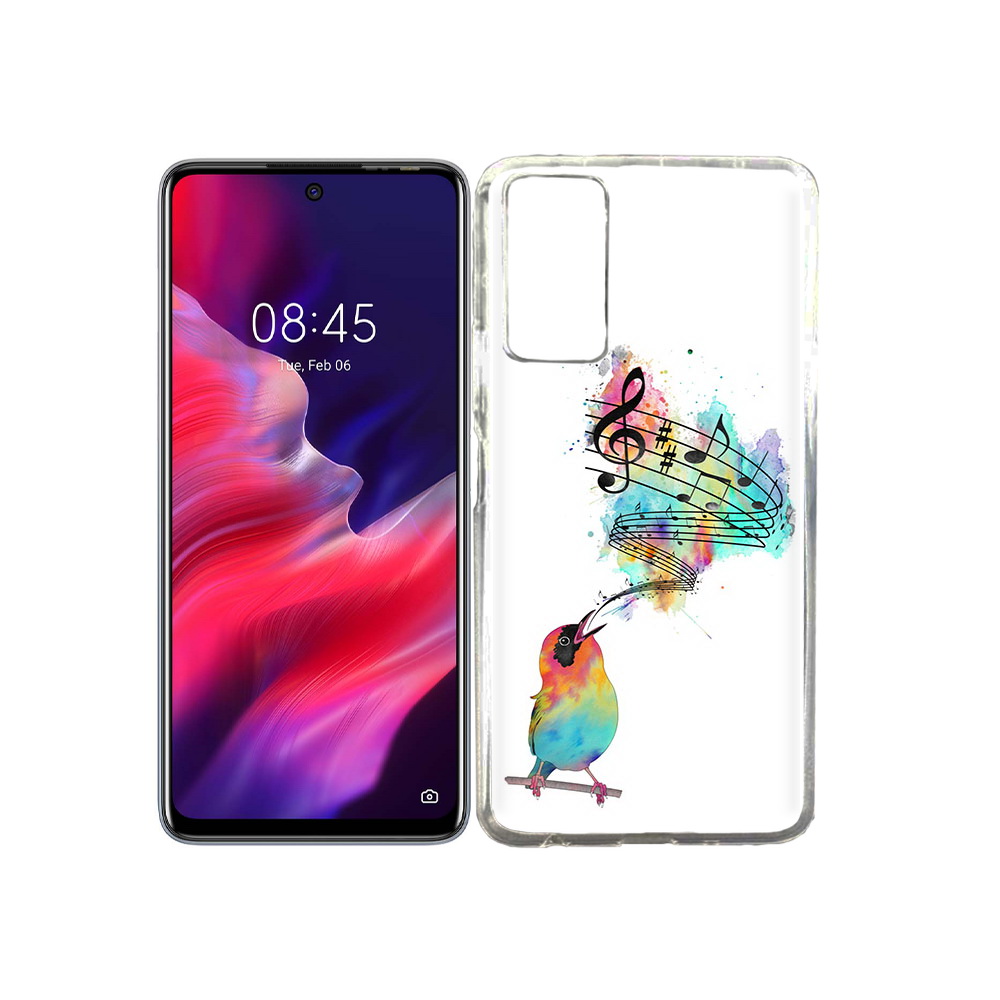 

Чехол MyPads Tocco для Tecno Pova 2 певчая птичка, Прозрачный, Tocco