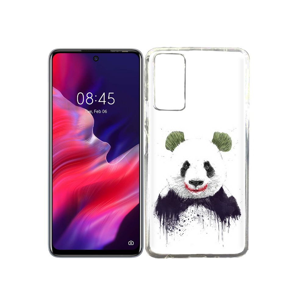 

Чехол MyPads Tocco для Tecno Pova 2 панда джокер, Прозрачный, Tocco
