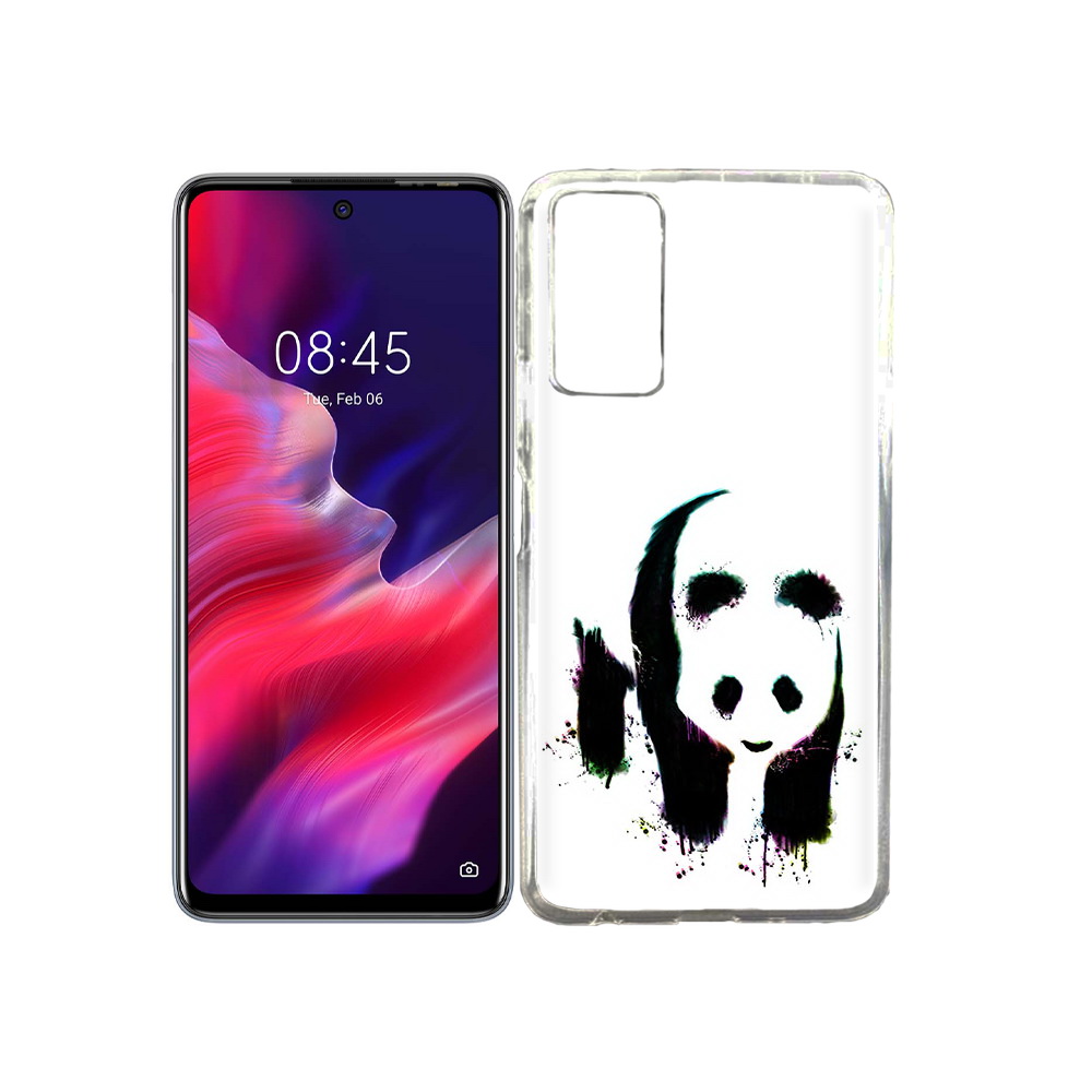 

Чехол MyPads Tocco для Tecno Pova 2 панда в акварели, Прозрачный, Tocco