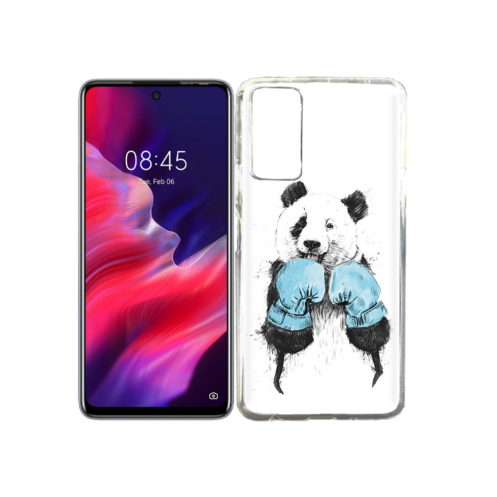 

Чехол MyPads Tocco для Tecno Pova 2 панда боксер, Прозрачный, Tocco