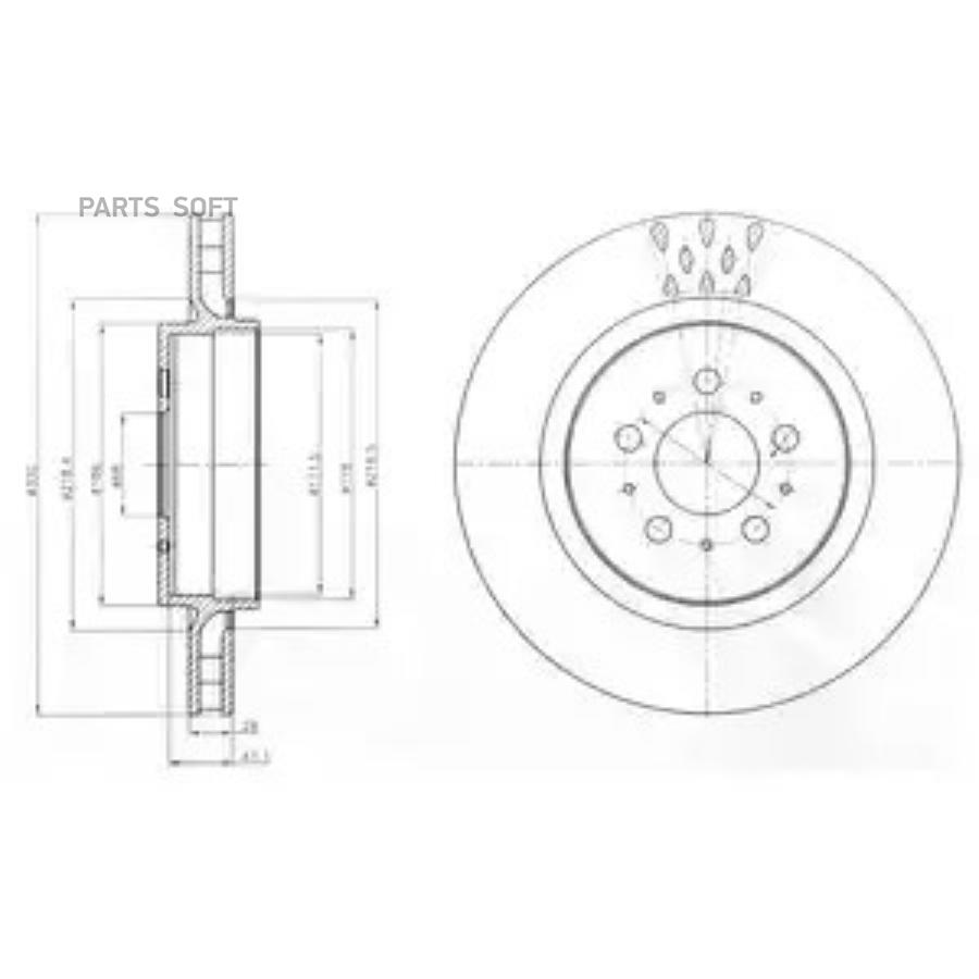

Диск Тормозной Delphi Bg4306C
