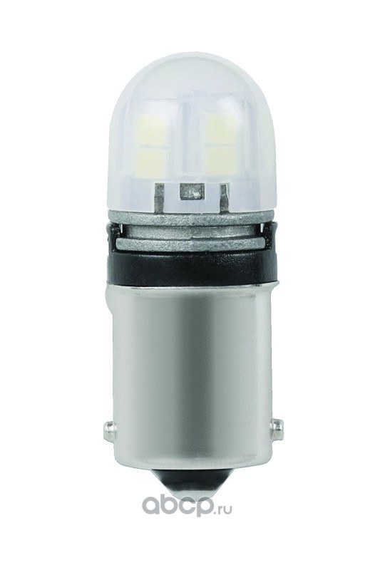 Лампа светодиодная 12V T15x43 W BA15s Маяк SUPER WHITE 2 шт. блистер 12T15/BLK09/2BL