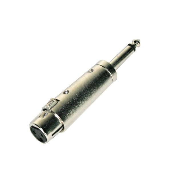 Переходник Invotone XLR(f) - Jack 6.3(m) AD300 серебристый