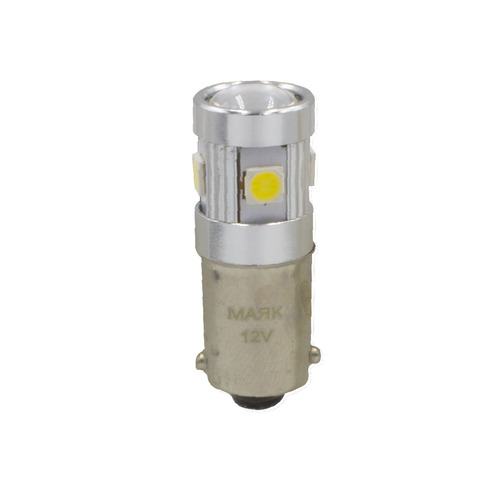 фото Лампа светодиодная 12v t8 w ba9s маяк super white 2 шт. блистер 12t8/sw11/2bl