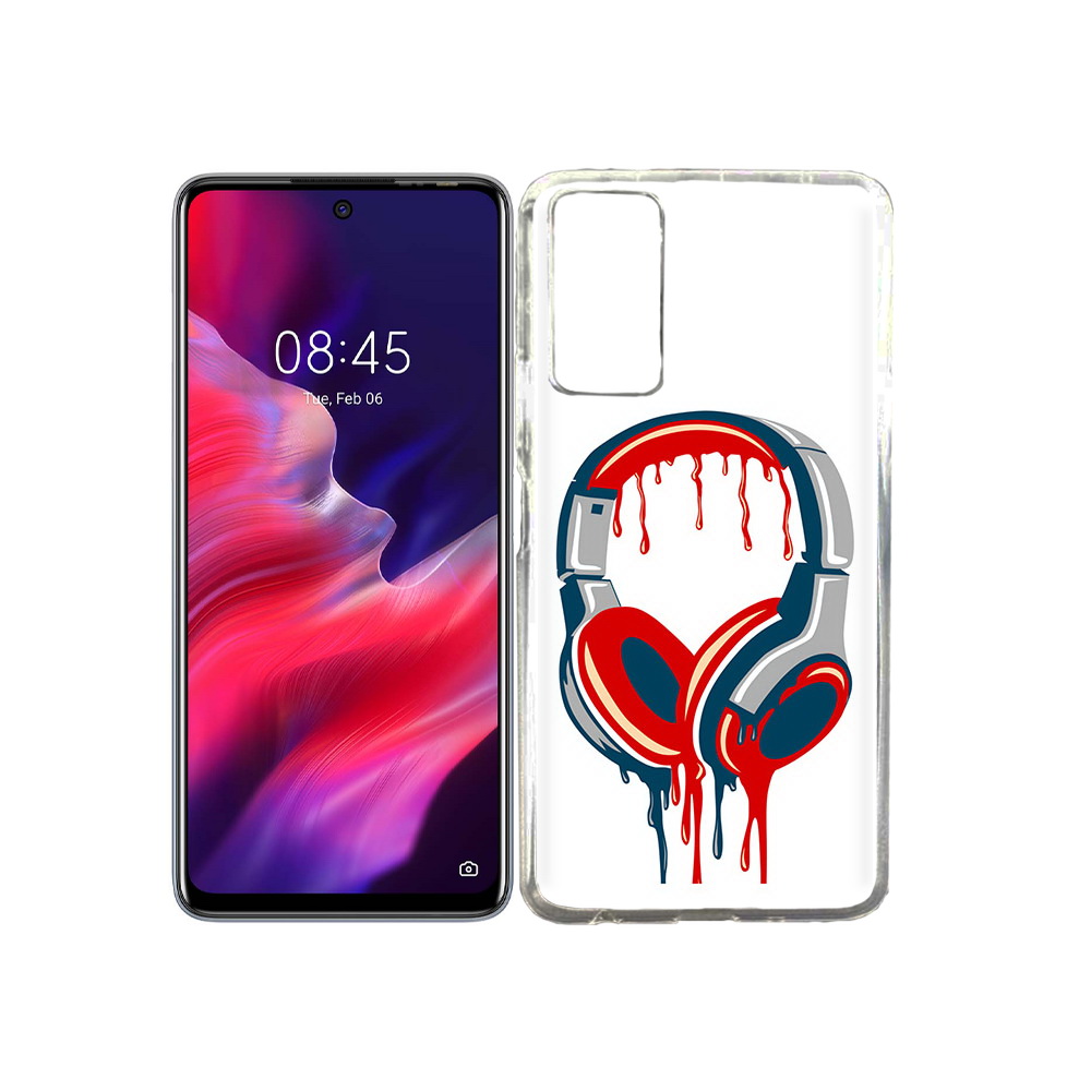 

Чехол MyPads Tocco для Tecno Pova 2 не делай громко, Прозрачный, Tocco