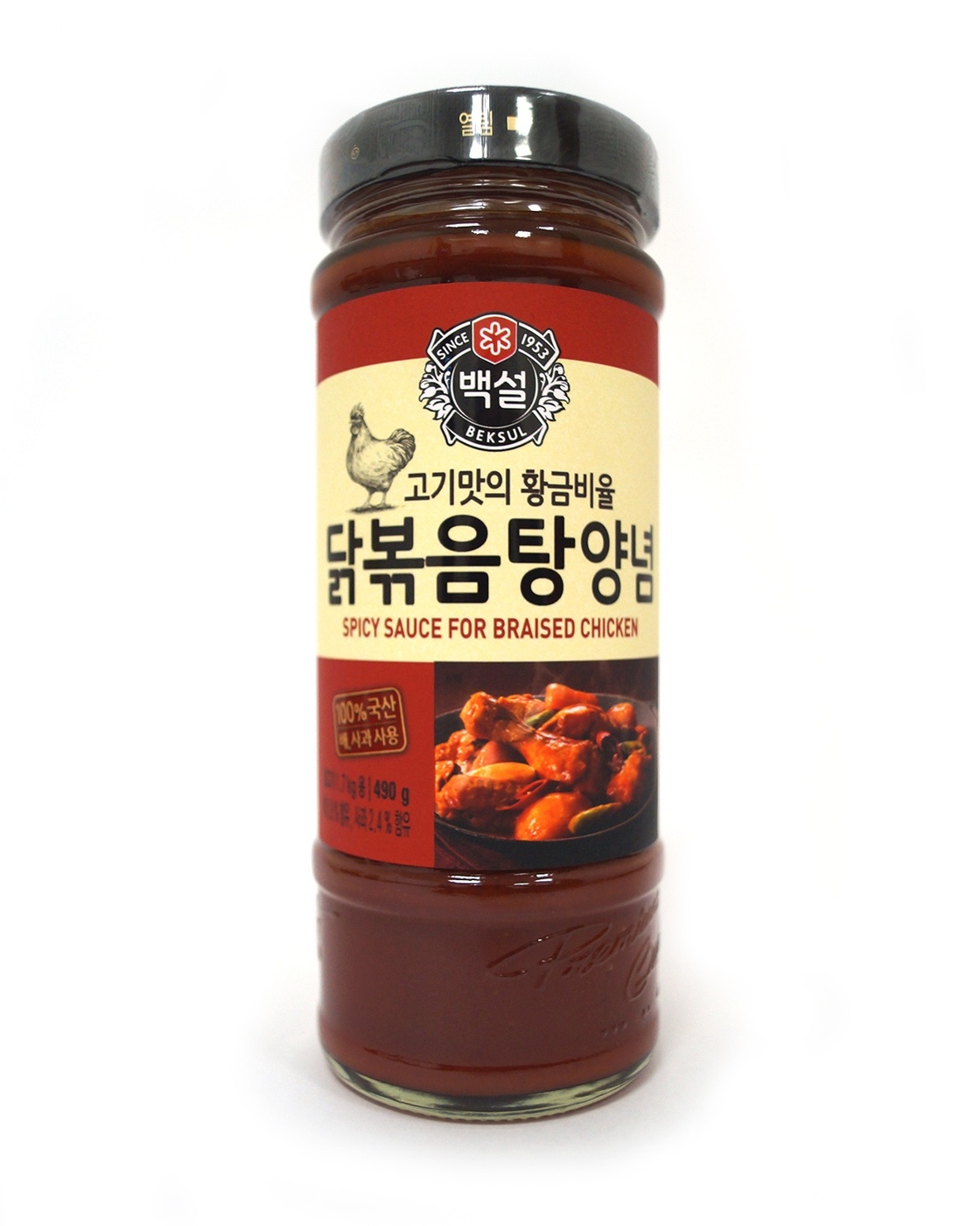 Корейский острый соус для тушеной курицы (Пэксуль), CJ CheilJedang, 490г