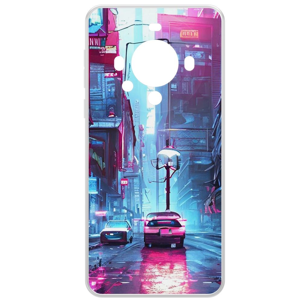 

Чехол-накладка Krutoff Clear Case Киберпанк Улица для Huawei Mate 60, Прозрачный
