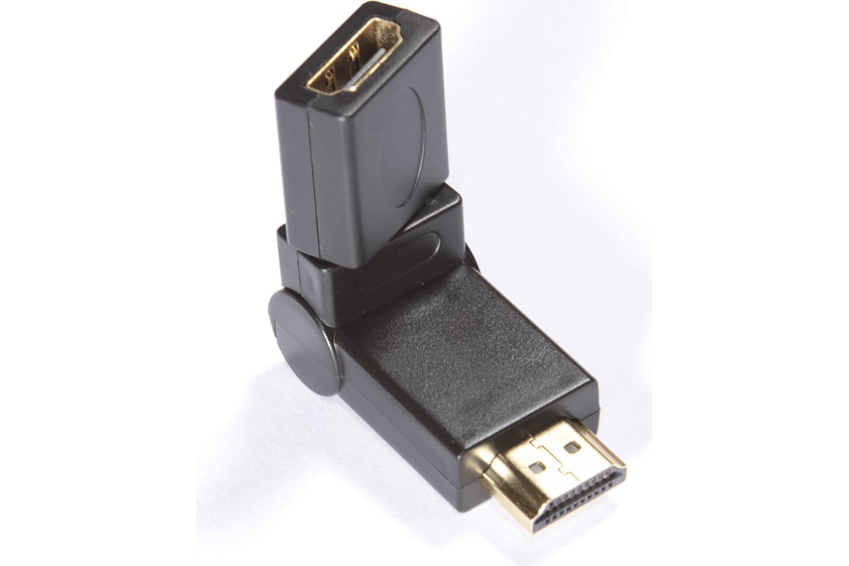 

Переходник GCR HDMI (m) - HDMI (f) 19M/19F Black, Черный, 19M/19F
