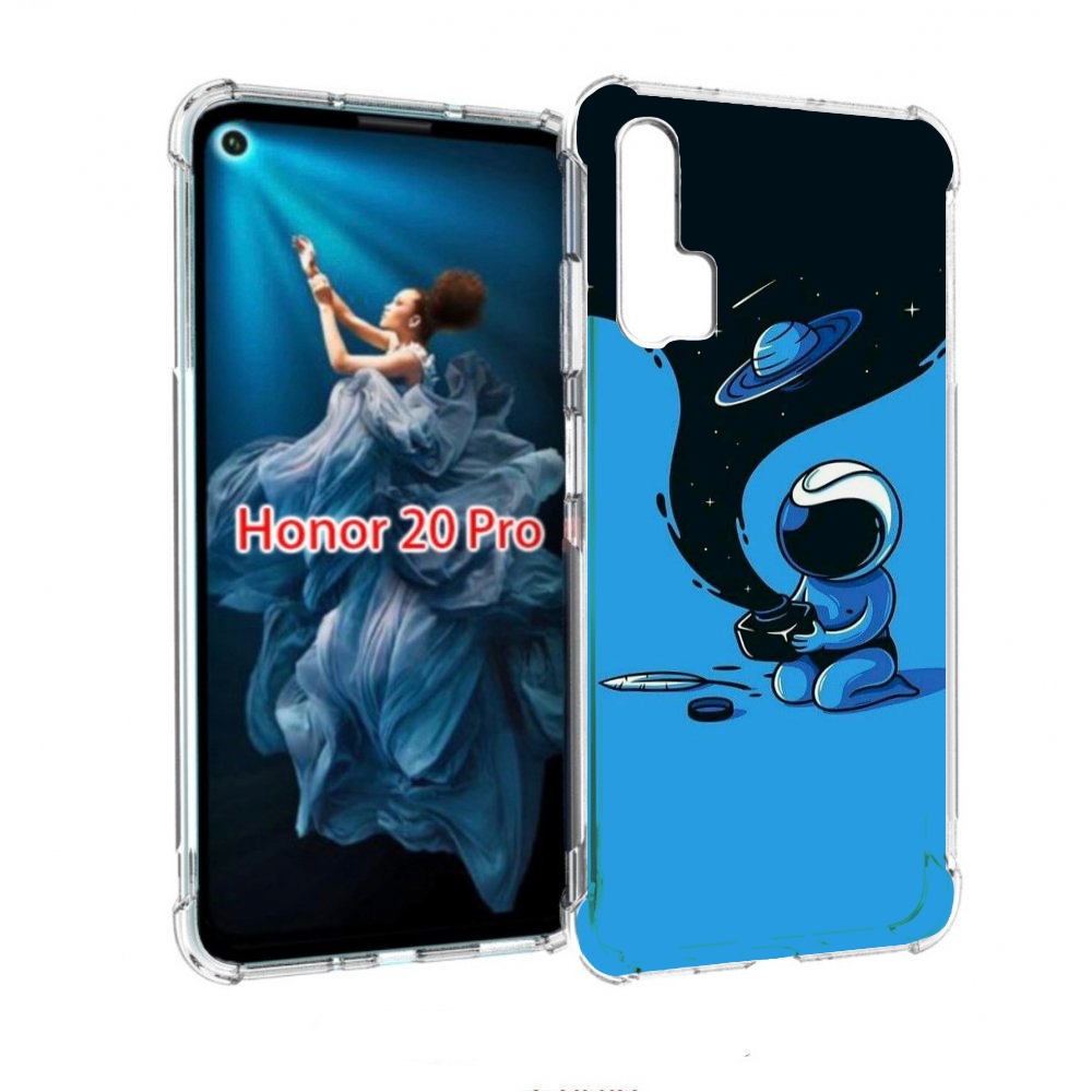 

Чехол бампер MyPads космос из черной краски для Honor 20 Pro про, Прозрачный, Tocco