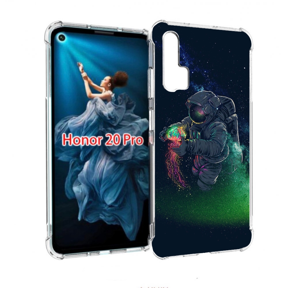 

Чехол бампер MyPads космонавт-с-оружием-арты для Honor 20 Pro пр, Прозрачный, Tocco