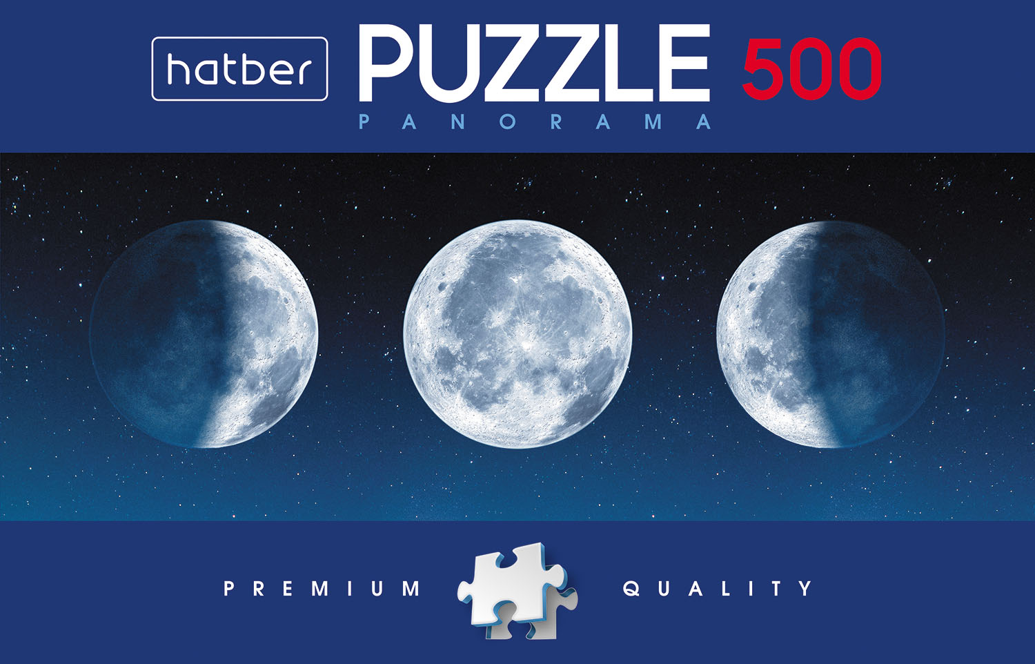 

Пазлы Hatber Premium Панорама Фазы луны 084442, 500 элементов, Панорама Фазы луны