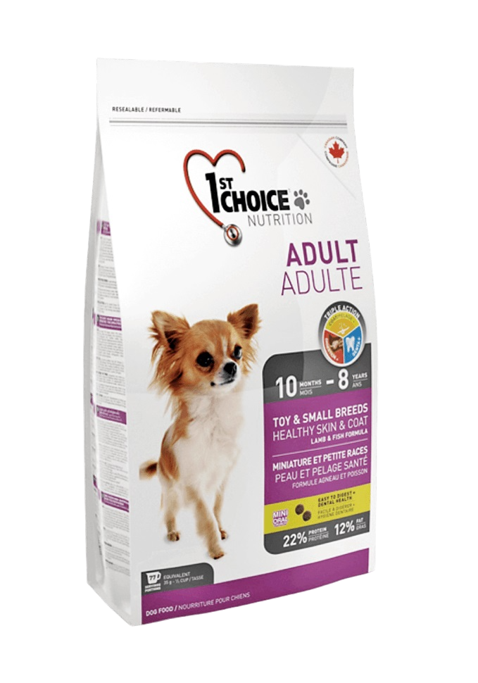 Сухой корм для собак 1st choice Adult ToySmall Breeds Healthy SkinCoat ягненок 272кг 3533₽