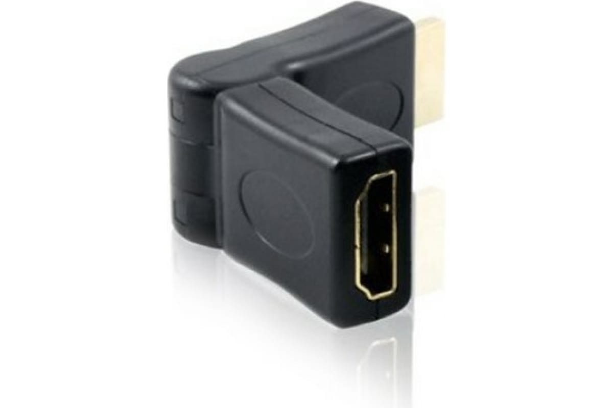 

Переходник GCR HDMI (m) - HDMI (f) 19M/19F Black, Черный, 19M/19F