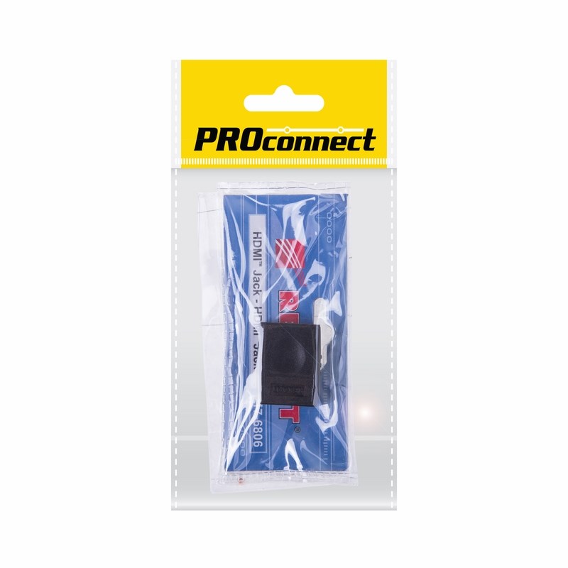 Переходник HDMI (гнездо HDMI - гнездо HDMI), (1шт.) (пакет) PROconnect