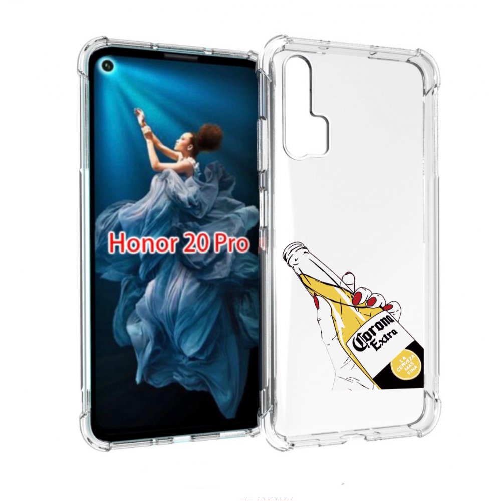 

Чехол бампер MyPads корона екстра для Honor 20 Pro противоударный, Прозрачный, Tocco