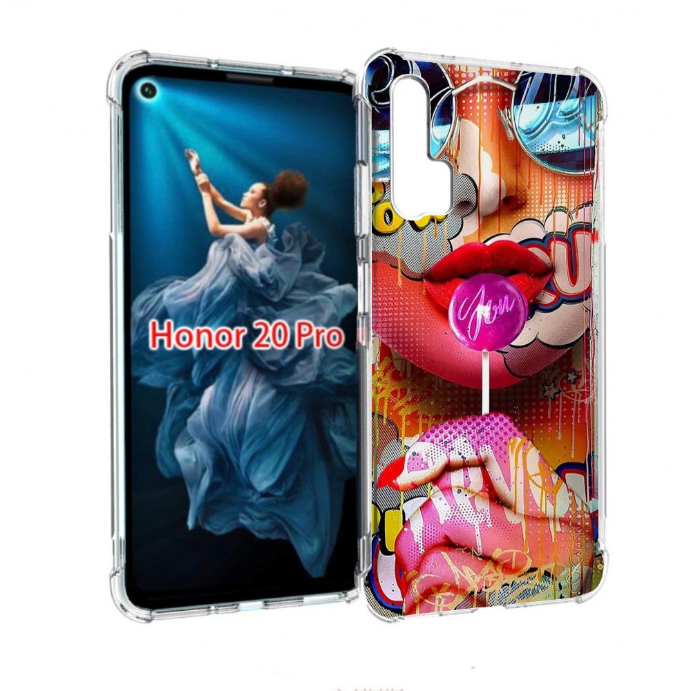 

Чехол бампер MyPads комикс-девушка женский для Honor 20 Pro прот, Прозрачный, Tocco