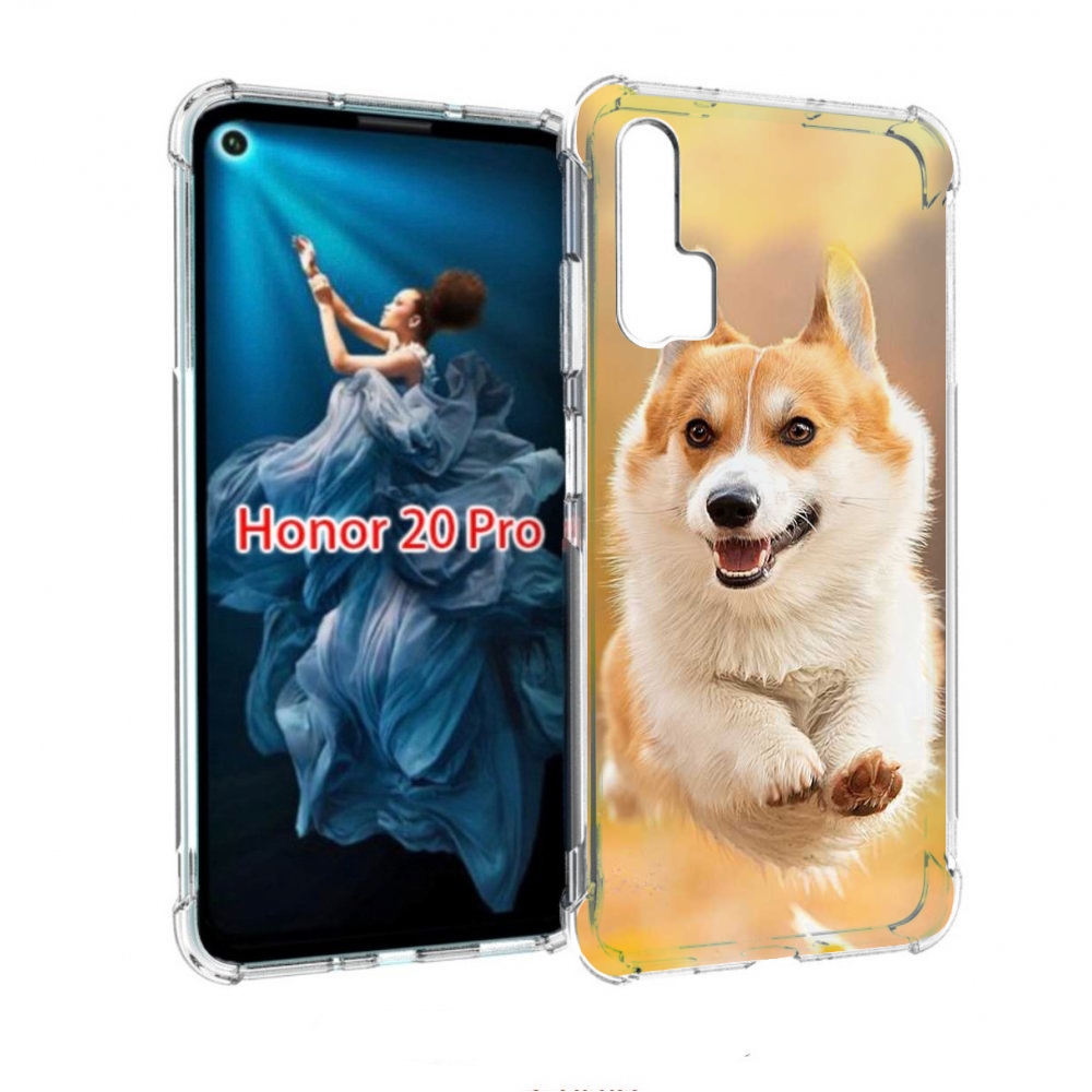 

Чехол бампер MyPads когри собака для Honor 20 Pro противоударный, Прозрачный, Tocco