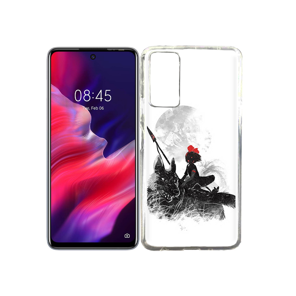 

Чехол MyPads Tocco для Tecno Pova 2 мононоке, Прозрачный, Tocco