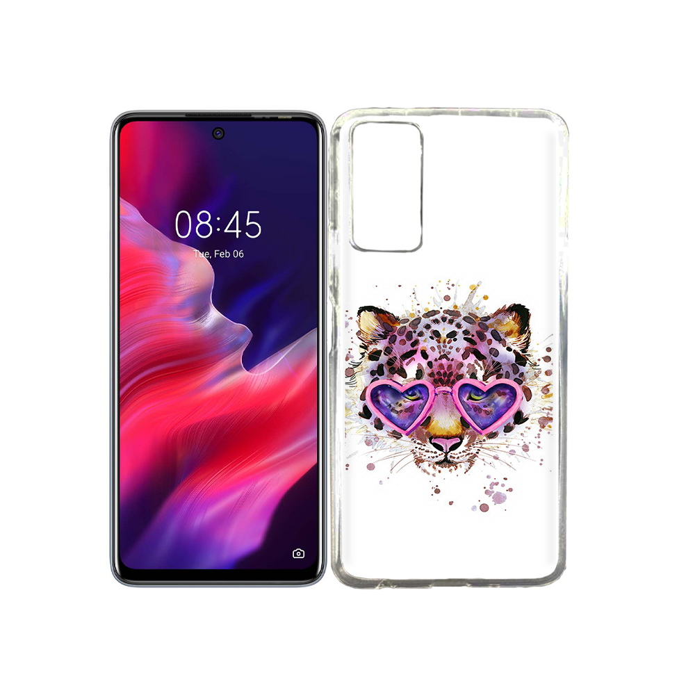 

Чехол MyPads Tocco для Tecno Pova 2 модный леопард, Прозрачный, Tocco