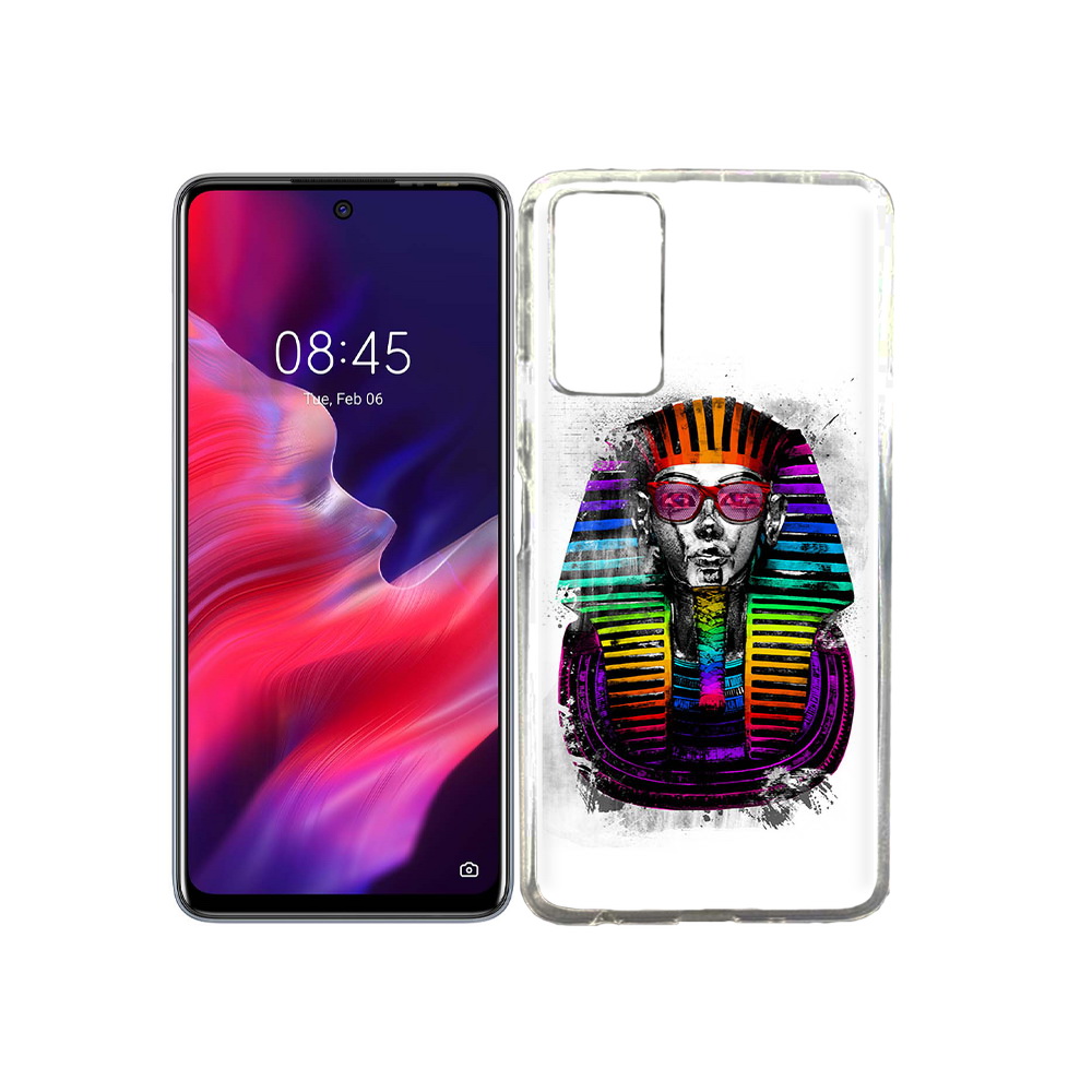 

Чехол MyPads Tocco для Tecno Pova 2 модная богиня, Прозрачный, Tocco