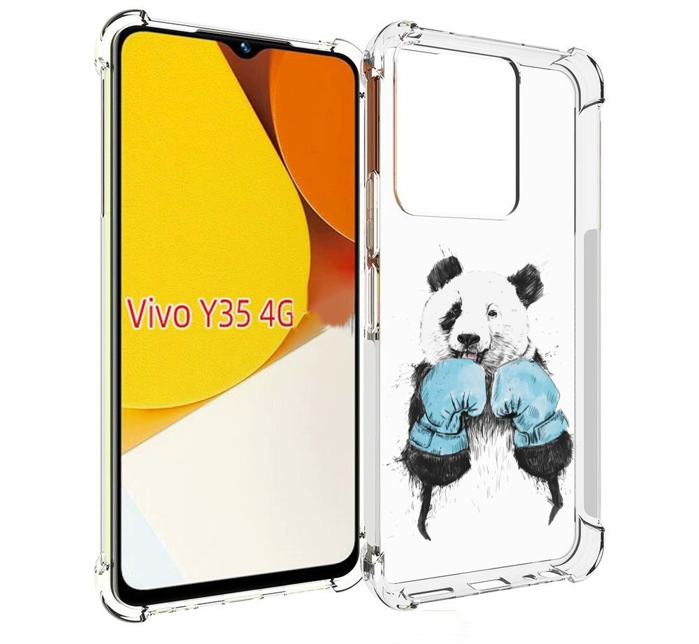 

Чехол MyPads панда боксер для Vivo Y35 4G 2022 / Vivo Y22, Прозрачный, Tocco
