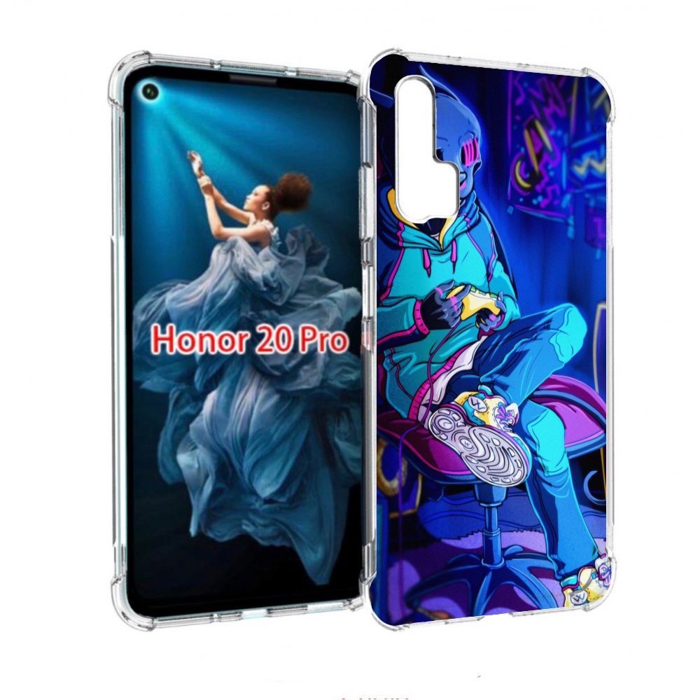 

Чехол бампер MyPads киберпанк игрок для Honor 20 Pro противоударный, Прозрачный, Tocco