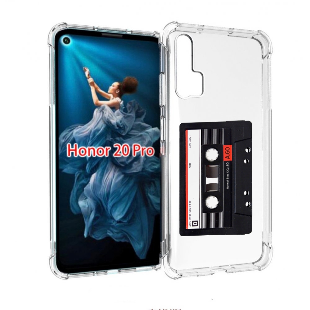 

Чехол бампер MyPads касета для Honor 20 Pro противоударный, Прозрачный, Tocco