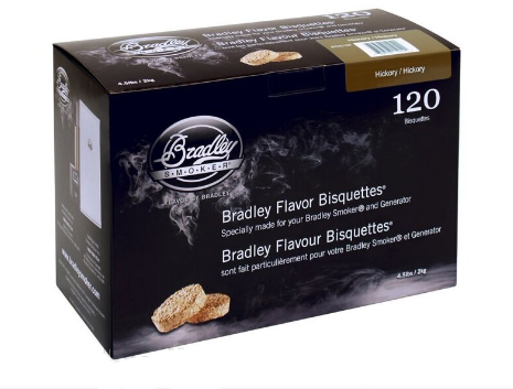 

Брикеты древесные BRADLEY для копчения Гикори/Hickory 120шт.
