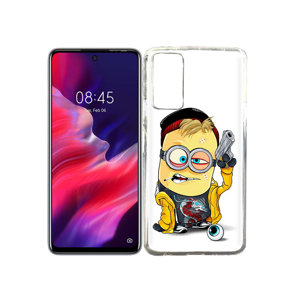 

Чехол MyPads Tocco для Tecno Pova 2 миньон бандит, Прозрачный, Tocco