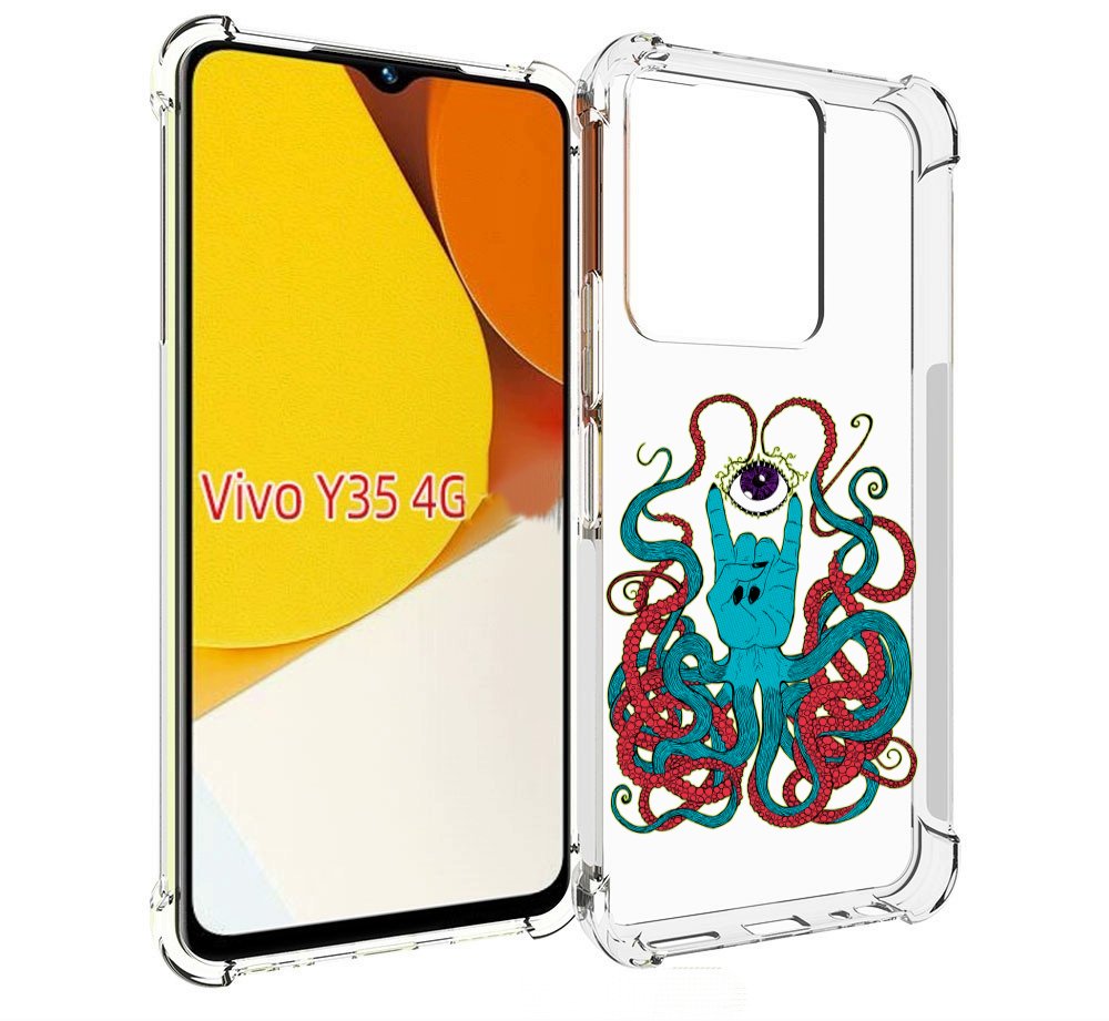 

Чехол MyPads осьминог-рука абстракция для Vivo Y35 4G 2022 / Vivo Y22, Прозрачный, Tocco