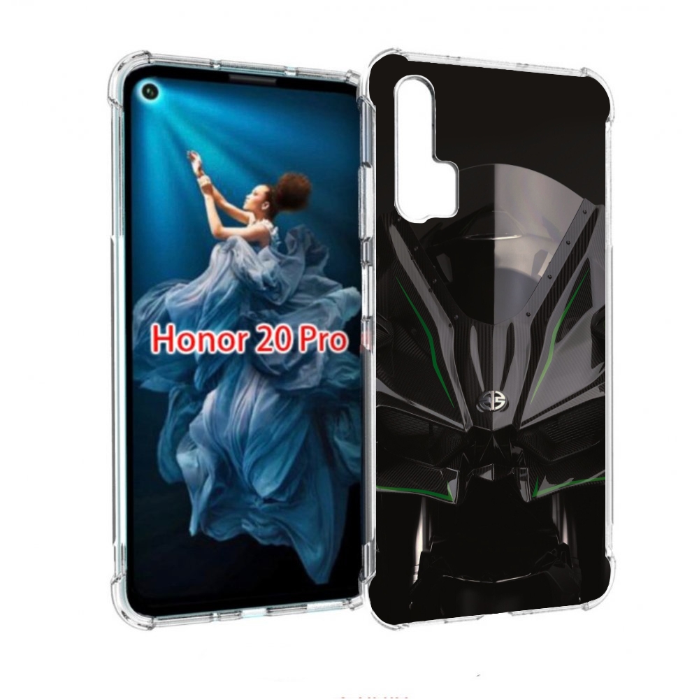 

Чехол бампер MyPads кавасаки мото для Honor 20 Pro противоударный, Прозрачный, Tocco