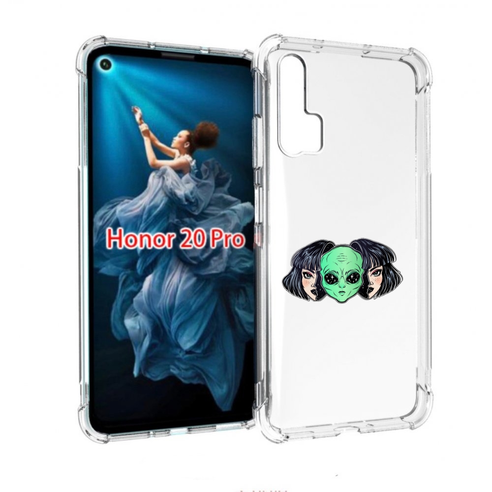 

Чехол бампер MyPads инопланетянин в девочке женский для Honor 20, Прозрачный, Tocco
