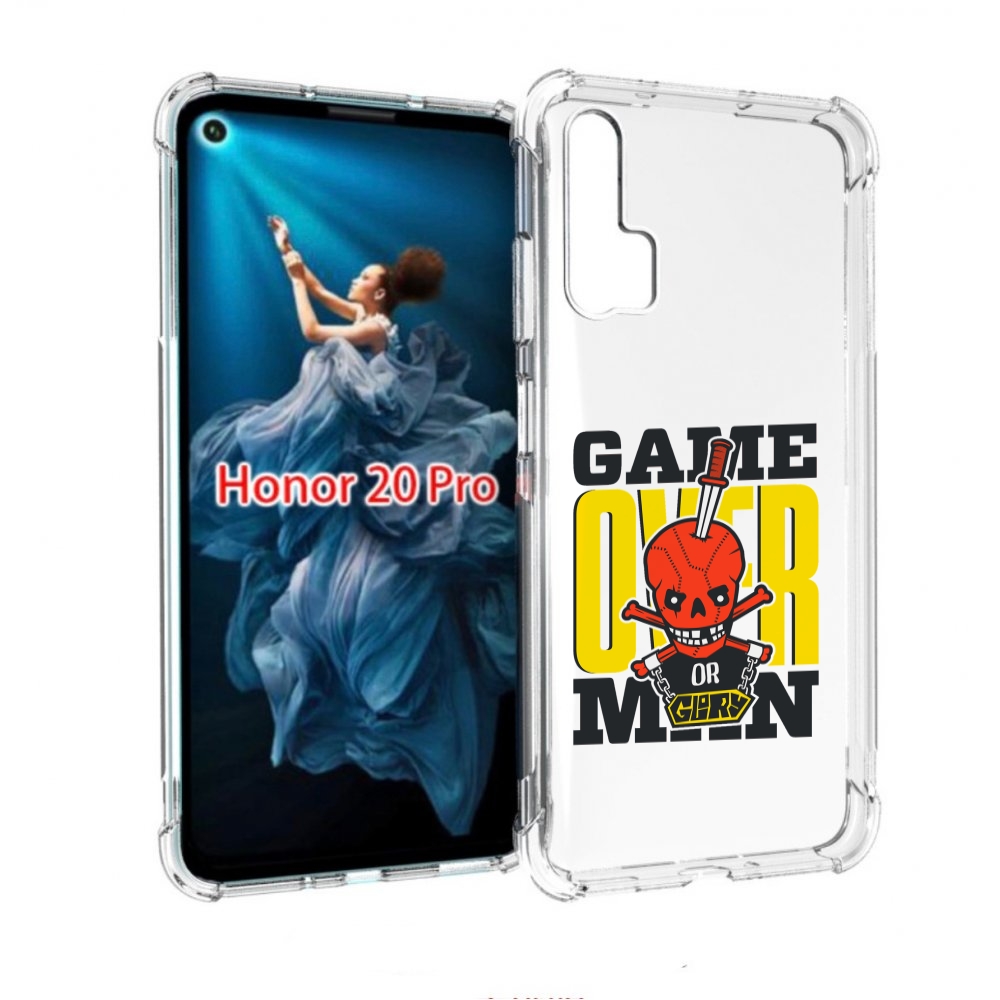 

Чехол бампер MyPads игра-окончена-парень для Honor 20 Pro против, Прозрачный, Tocco