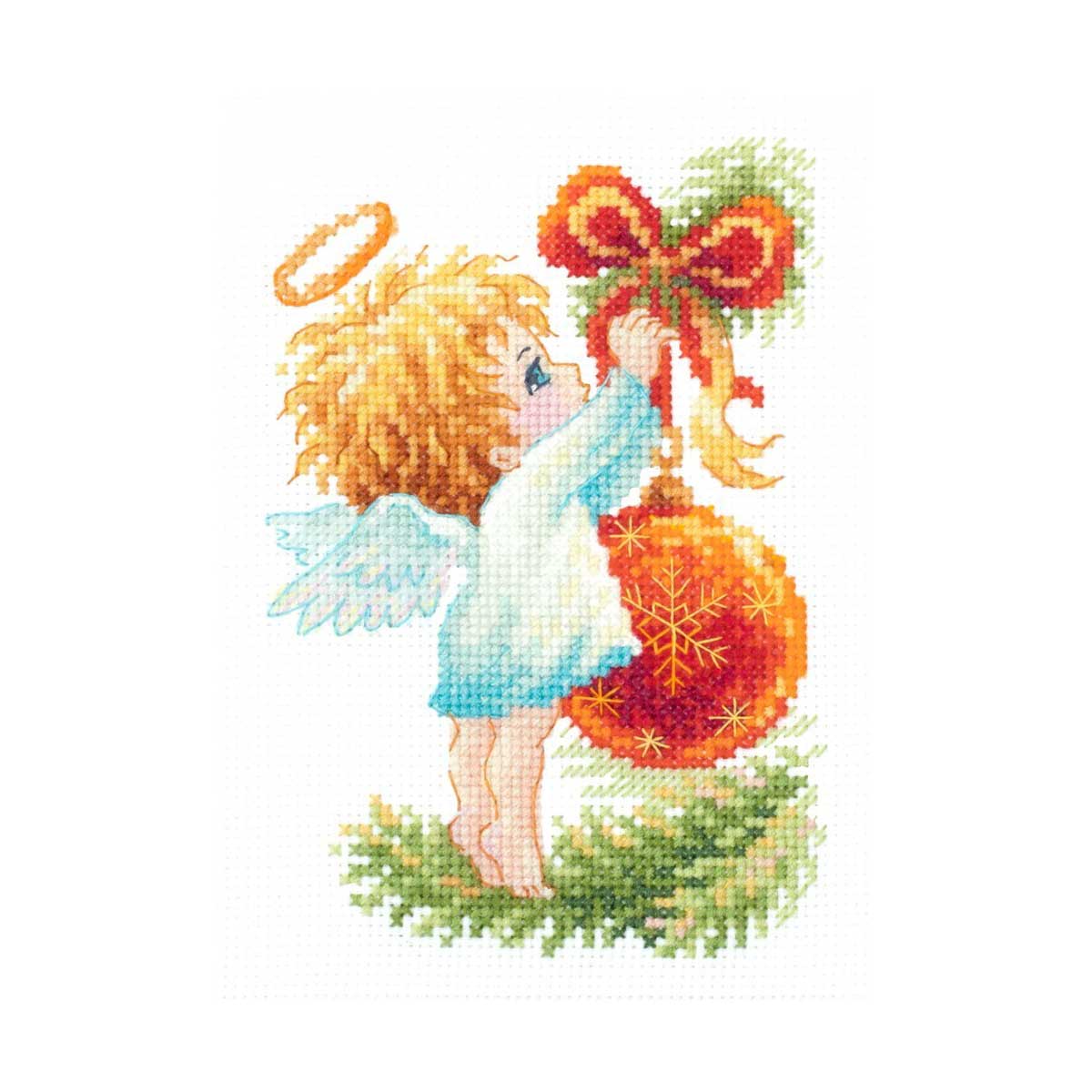 

Набор для вышивания Чудесная игла 'Ангел Рождества' (160-001), 10х15 см