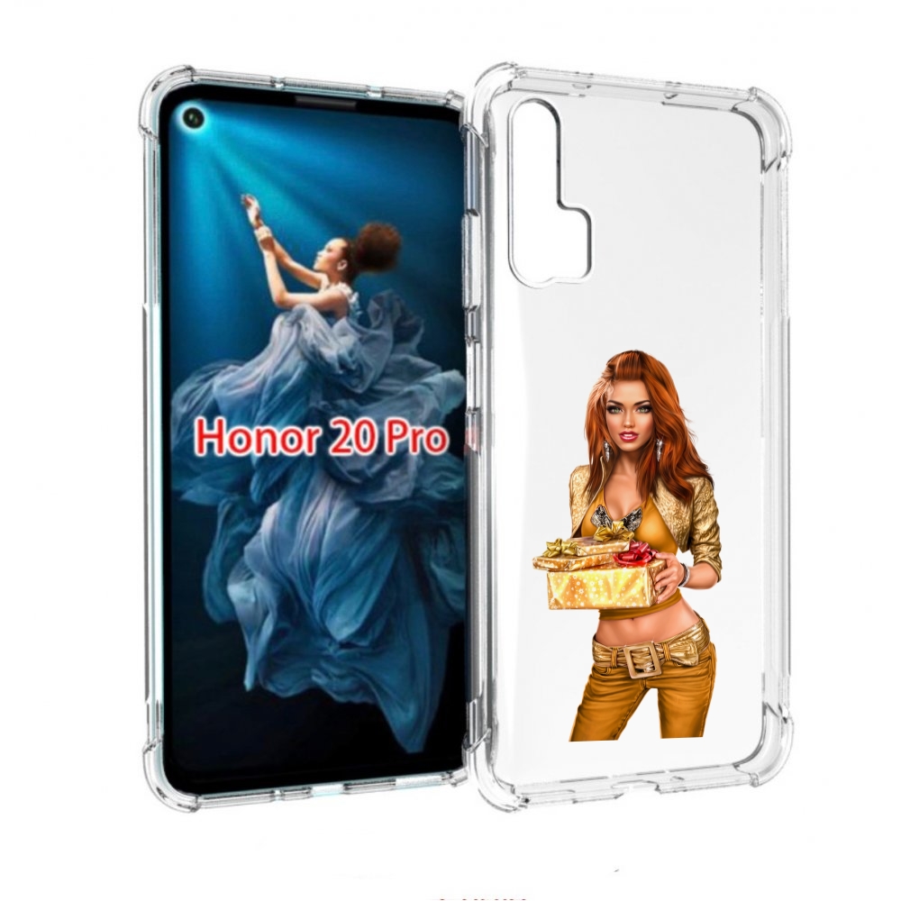 

Чехол бампер MyPads золотая-девочка-с-подарком женский для Honor, Прозрачный, Tocco