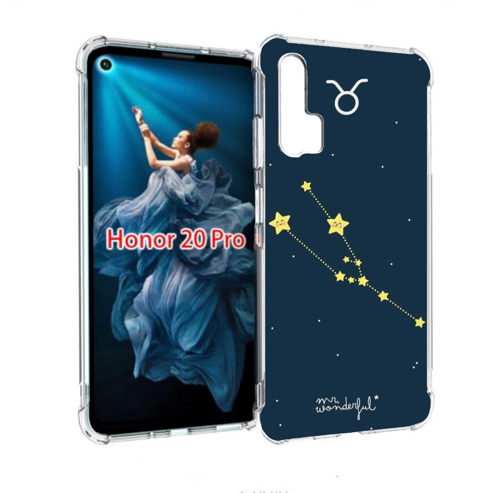 

Чехол бампер MyPads знак-зодиака-телец-4 для Honor 20 Pro против, Прозрачный, Tocco