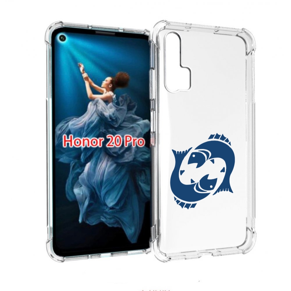 

Чехол бампер MyPads знак-зодиака-рыбы-7 для Honor 20 Pro противо, Прозрачный, Tocco