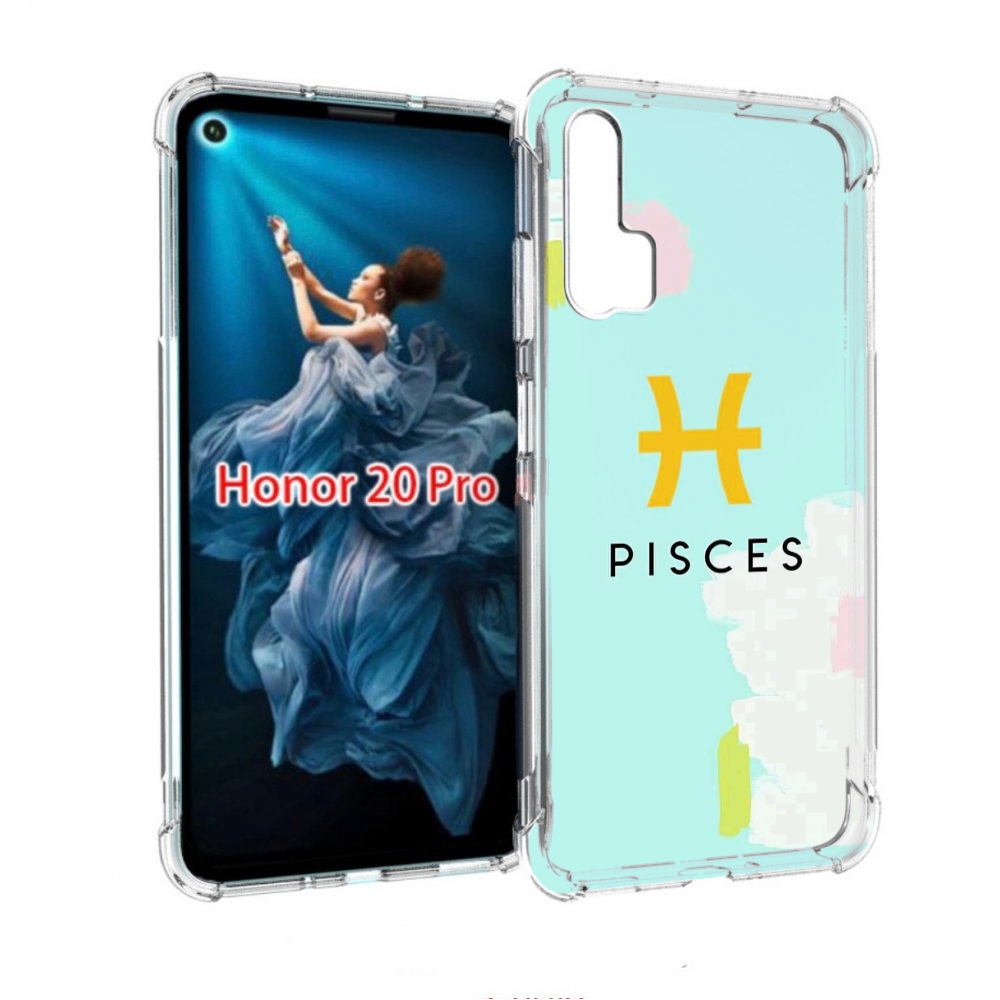 

Чехол бампер MyPads знак-зодиака-рыбы-2 для Honor 20 Pro противо, Прозрачный, Tocco