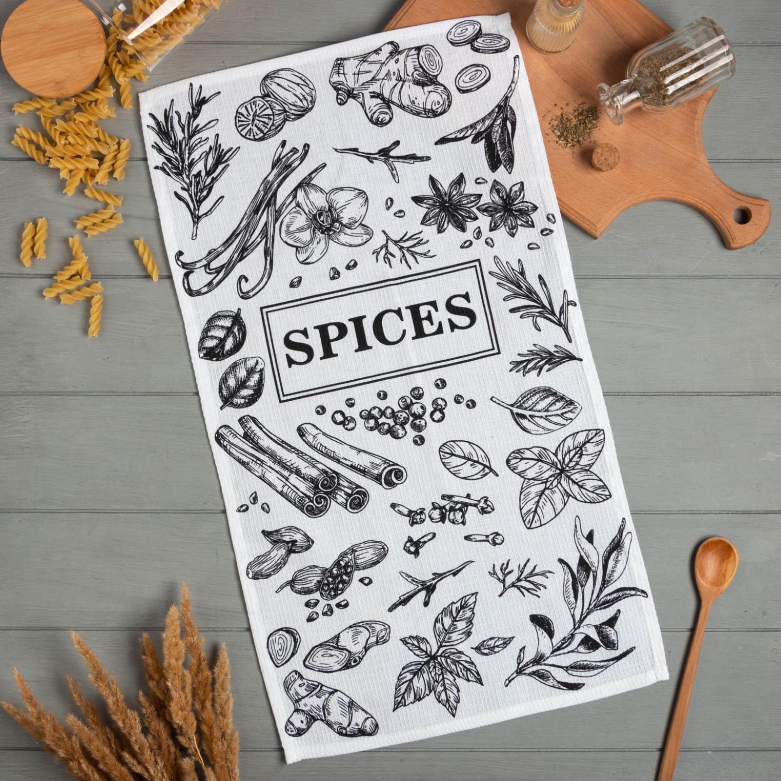 

Полотенце кух. "Доляна" Spices 35х60 см, 100% хл, Белый;зеленый